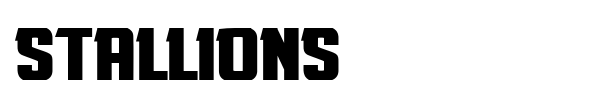 Stallions font preview